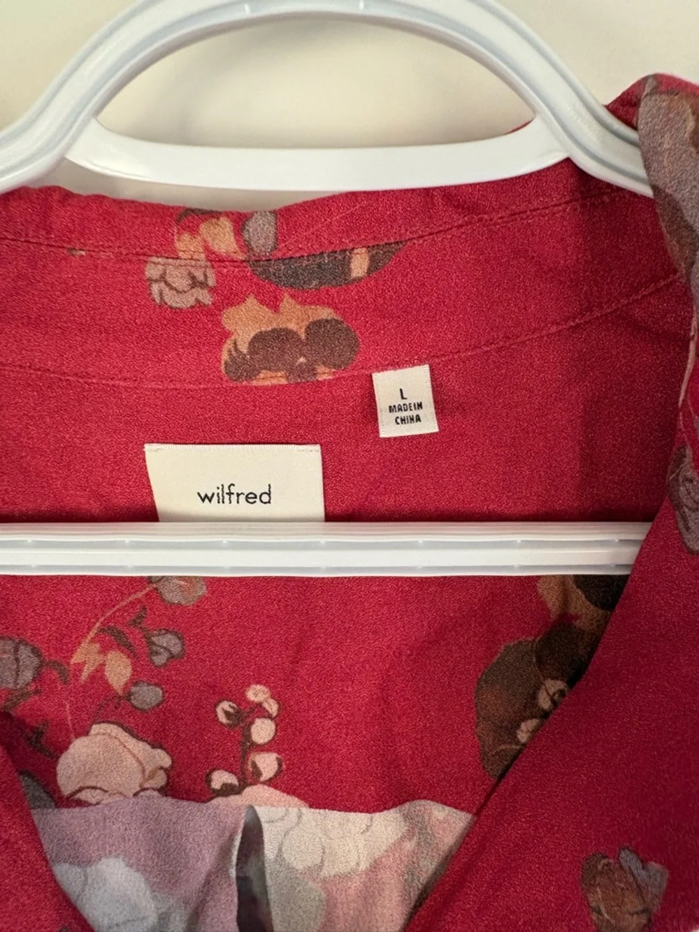 Aritzia Tulum Blouse  Rust Floral - Picture 5 of 9